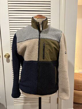 Penfield Men's Colorblock Sherpa Fleece Jacket